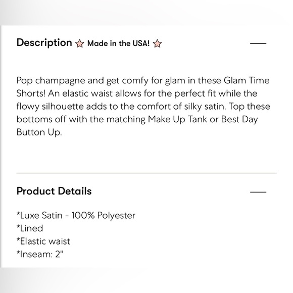 Show me your mumu glam time shorts - Picture 3 of 7